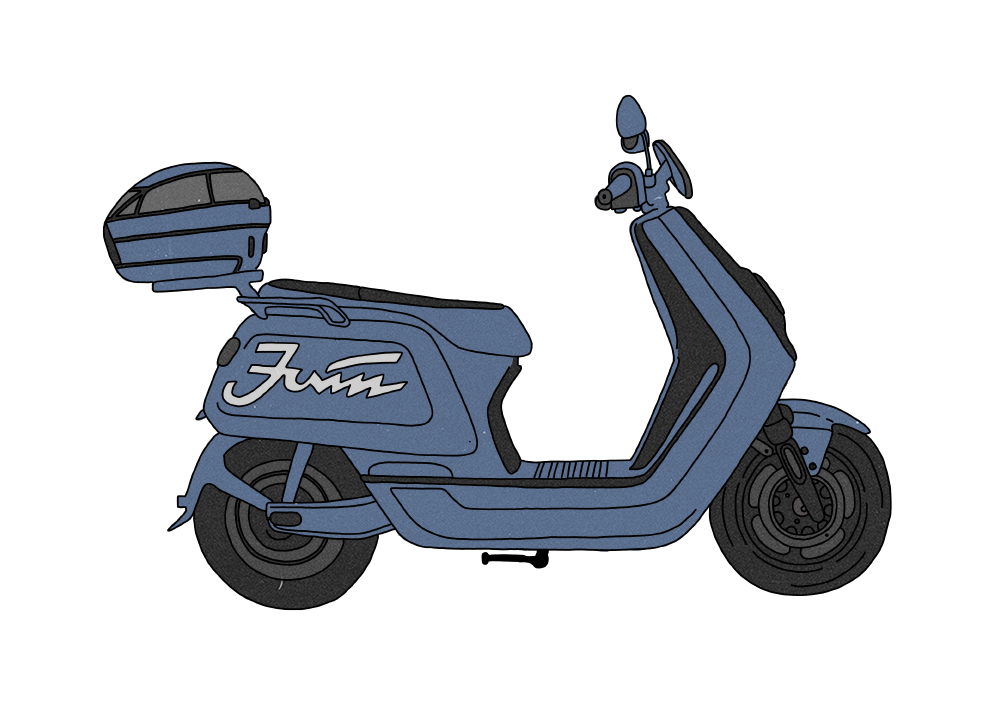 moped illustration